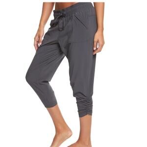 Prana Midtown Cropped Joggers Pants Yoga Capri  Gray Size XS